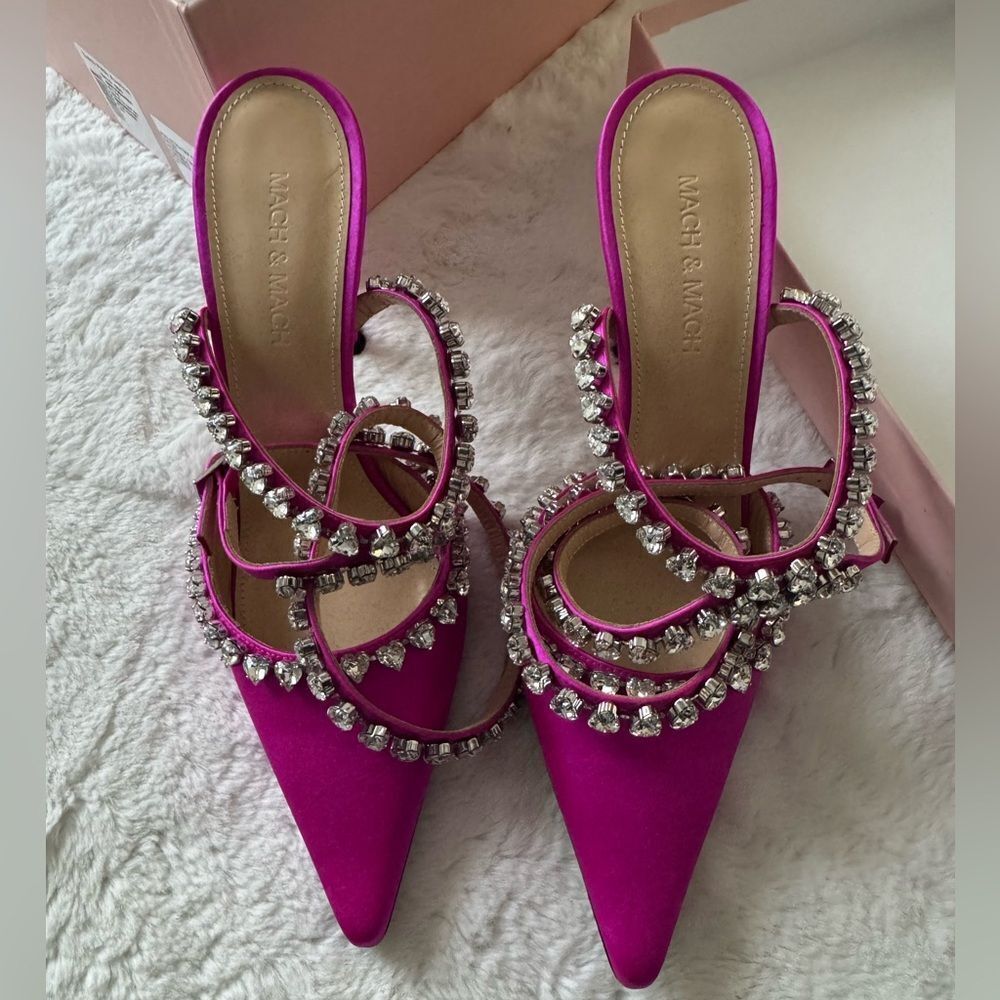 Mach & mach audrey crystal heart